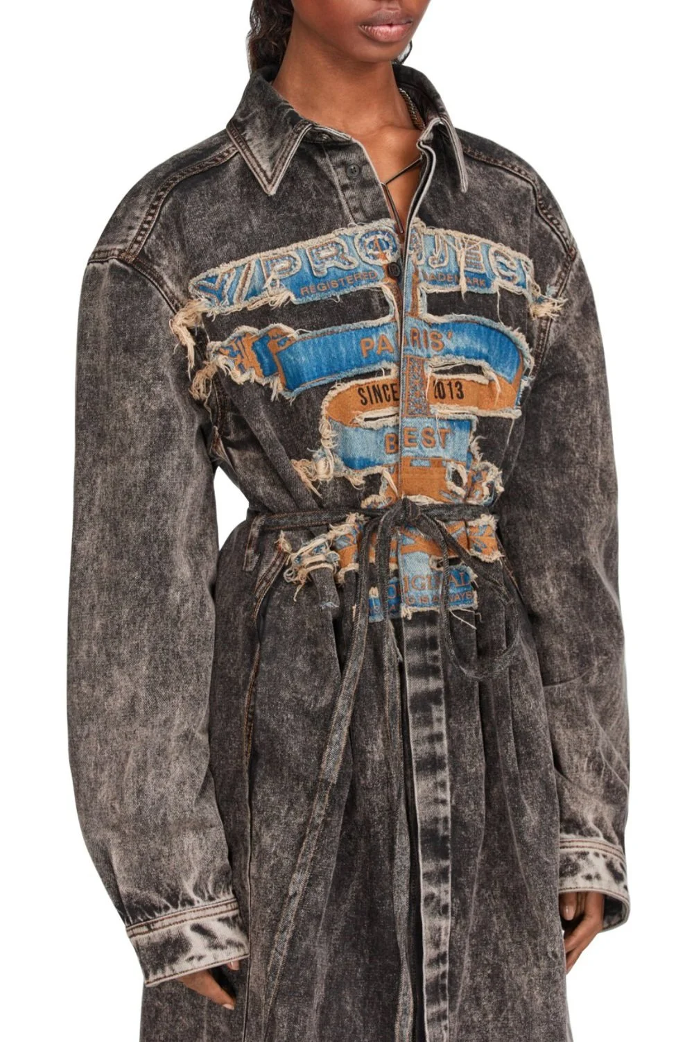 Y/Project Paris' Best Patch Denim Shirt Dress — SLOW WAVES